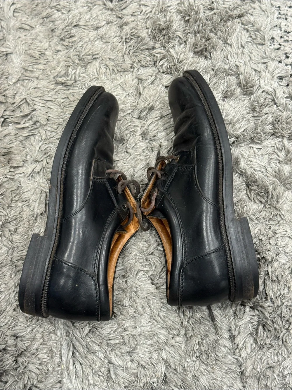 Cole Haan Black Leather Oxford Dress Shoes Mens size 7.5 Classic Lace Up